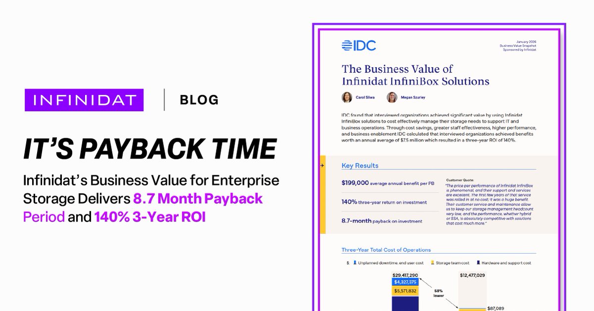 Infinidat tweet media