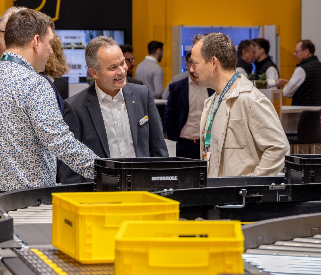 InterrollGroup's tweet photo. The flow at #LogiMAT2026 is real! 🚀 We’ve merged our physical world—from core Rollers to the MC-S—with a digital dive into the Interroll Cave. 🌌⚙️

Experience the ecosystem that’s redefining integration.

📍 Hall 1 – Booth 1K41
📅 Final days!

#Interroll #Sortation https://t.co/aysPL9ib0w