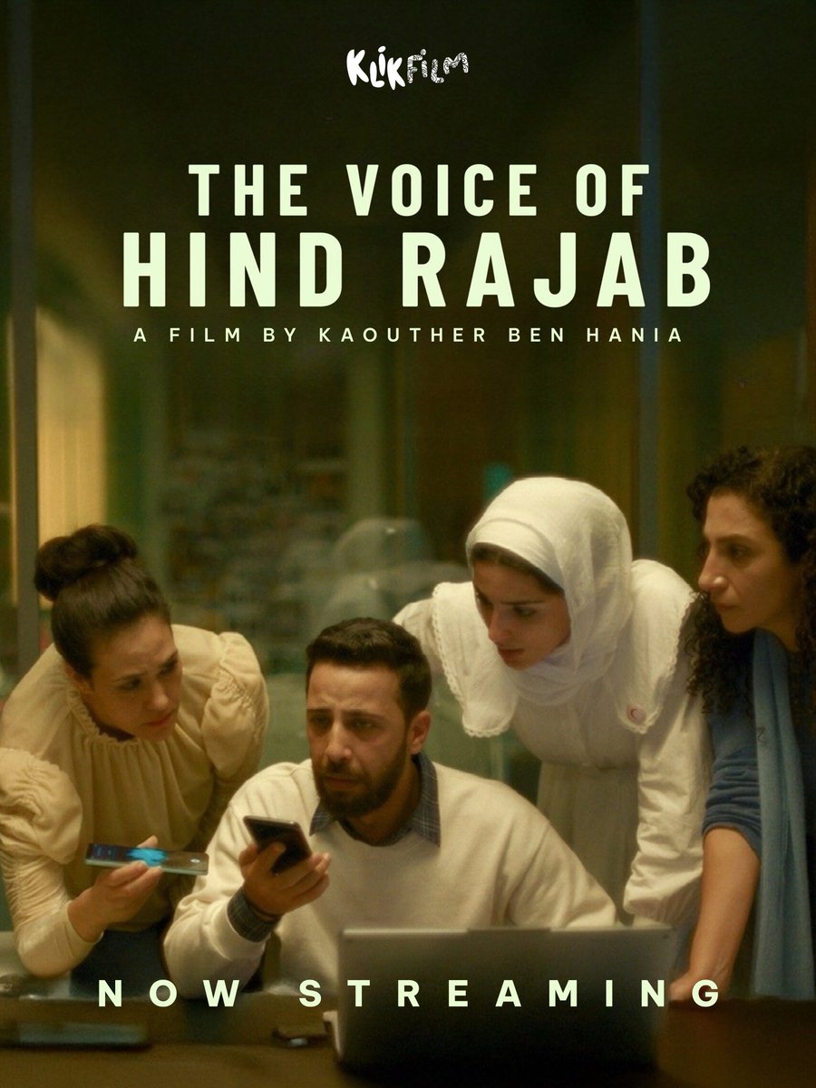 KlikFilm's tweet image. Sebuah panggilan darurat dari seorang anak berusia 6 tahun di tengah berkecamuknya serangan IDF di Gaza.

The Voice of Hind Rajab, perwakilan resmi Tunisia yang berhasil menjadi nominee #Oscar kategori Best International Feature Film, sudah bisa ditonton di KlikFilm.