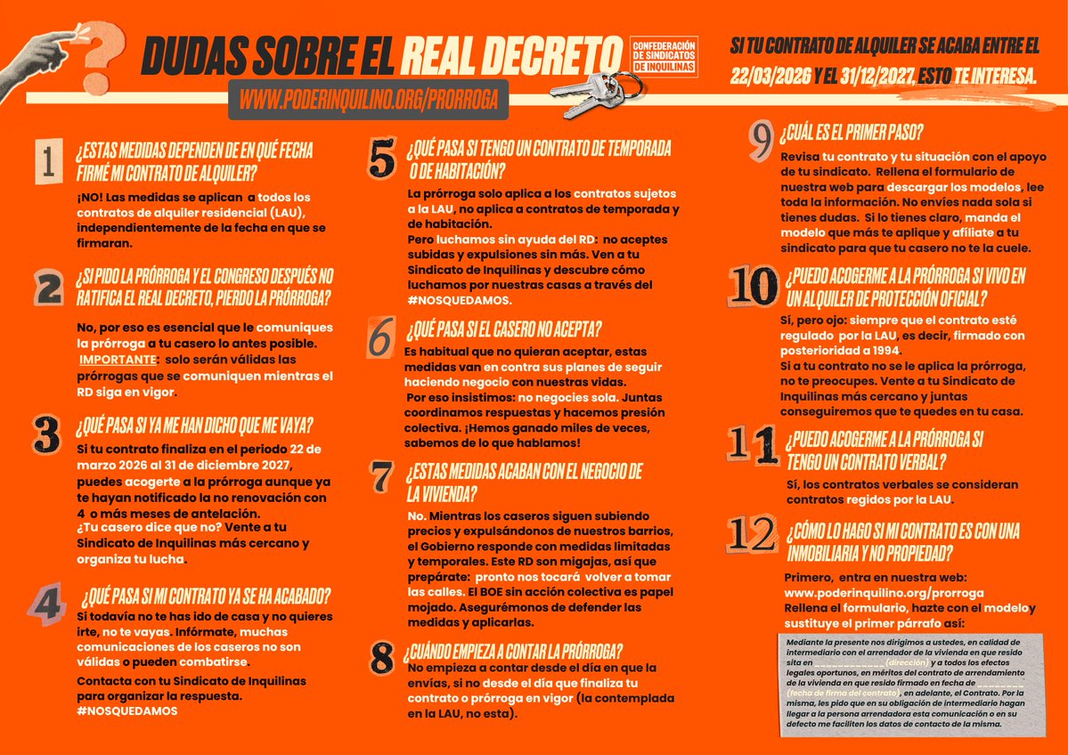 Sindicato de Inquilinas e Inquilinos de Madrid tweet media