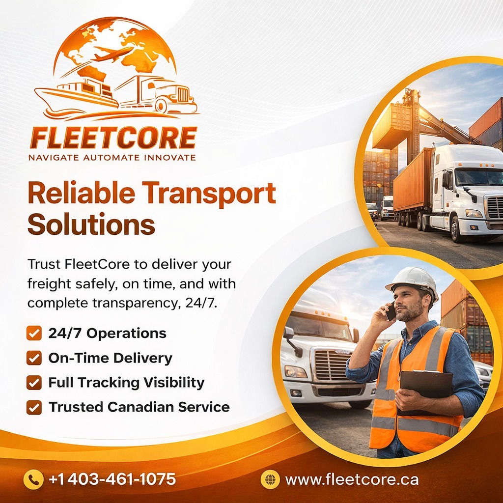 core_fleet's tweet image. Move your freight with confidence using FleetCore! We provide reliable transport solutions with 24/7 operations, on-time delivery, and complete tracking visibility to keep your shipments secure and on schedule.

📞 +1 403-461-1075
🌐 fleetcore.ca

#TransportSolutions