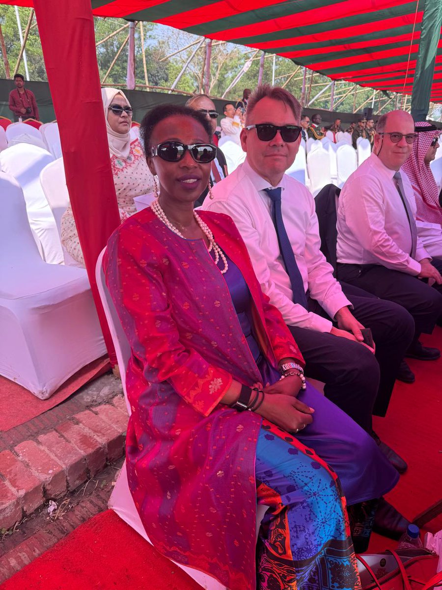 Joujouliett's tweet photo. Honored to attend the ceremony marking Bangladesh’s Independence Day and National Salute Day. A moment to reflect on the nation’s courage and sacrifice &amp; to recognize Bangladesh’s outstanding contribution to UN peacekeeping, bringing hope and stability to communities around the🌍 https://t.co/dUOcuILA6k
