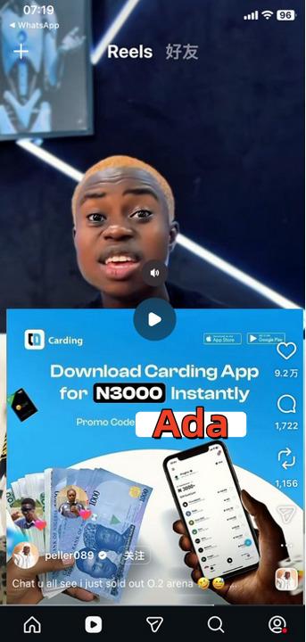 EvaVideos1's tweet photo. It's Crazy that peller is also aware about this update 😳🥶

Free 3k just like that 🥶, even Peller is talking about it 

Let me show you how 🤣updates full Naija abeg 

Just download Carding and register with this Special invitation code (  Ada  ) and you go chop awuf 3k 🤣🤣make sure you register with phone number oooow

Android 👉 https://t.co/T45NHhQcZ5
iOS👉 https://t.co/UkKQRByQC4