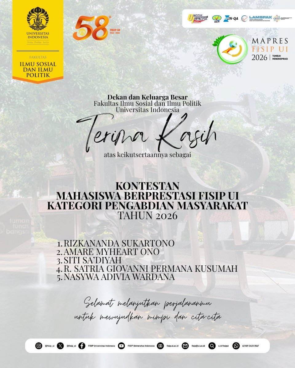 FISIP Universitas Indonesia tweet media