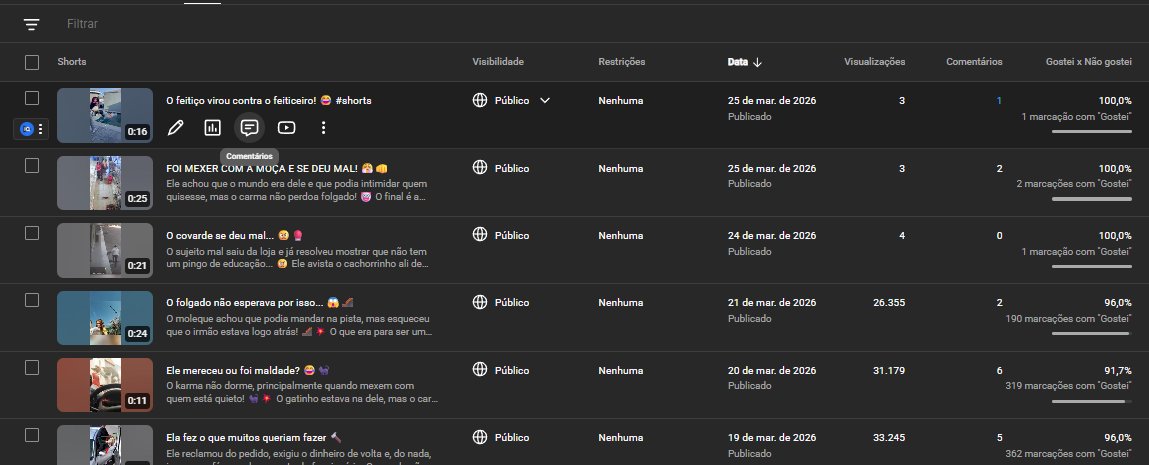 gr_gomess's tweet photo. @TeamYouTube  Meu canal (V1bes Shorts) está com erro técnico de indexação. Últimos vídeos travados em 0 impressões/views, apesar de histórico de 350k views/mês e retenção de 77%. O feed não está testando o conteúdo. Podem verificar bug de entrega? https://t.co/hwV6d43ClS