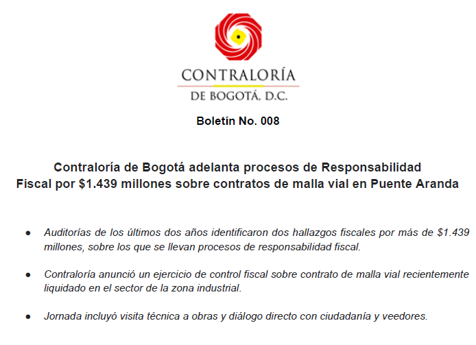 Contraloría de Bogotá D.C tweet media