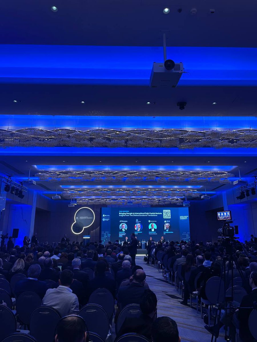 🇬🇪 Gamarjoba, friends!

Attended the 2nd Capital Markets International Conference — strong momentum in the region.
400+ participants, top institutions (J.P. Morgan, Citi, BofA), real deal flow.

Georgia is emerging as a serious capital markets player.