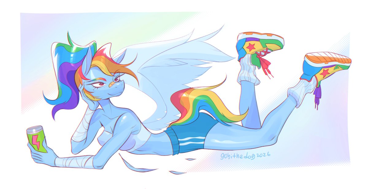 #mlp #rainbow_dash  
RainBROW Dash