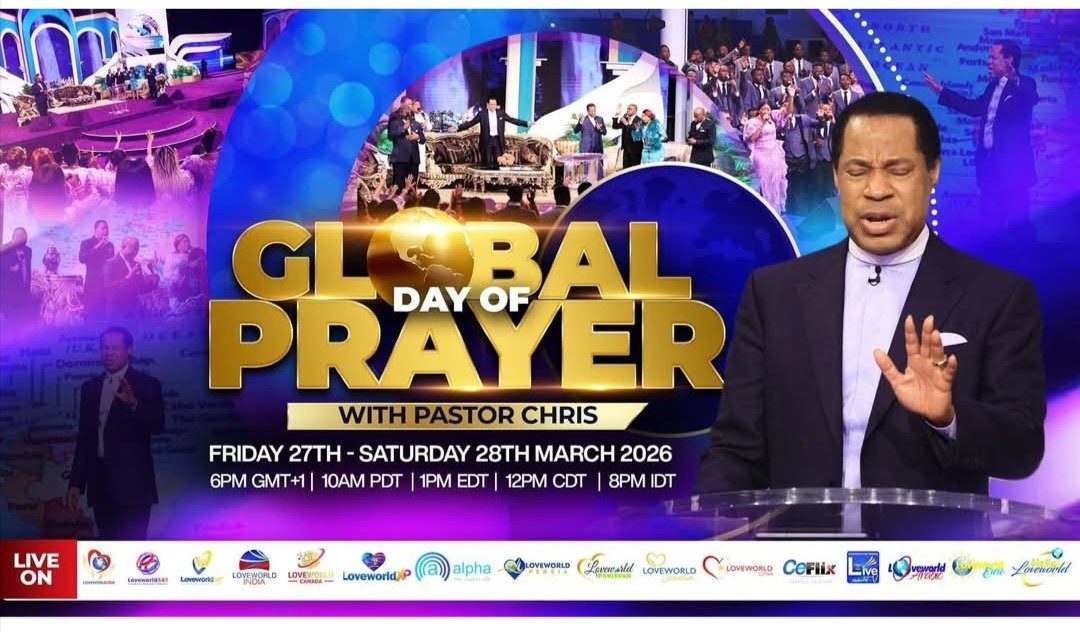 Global Day of Prayer. Registration at the link: herald.healingstreams.tv/3AFBIVICA