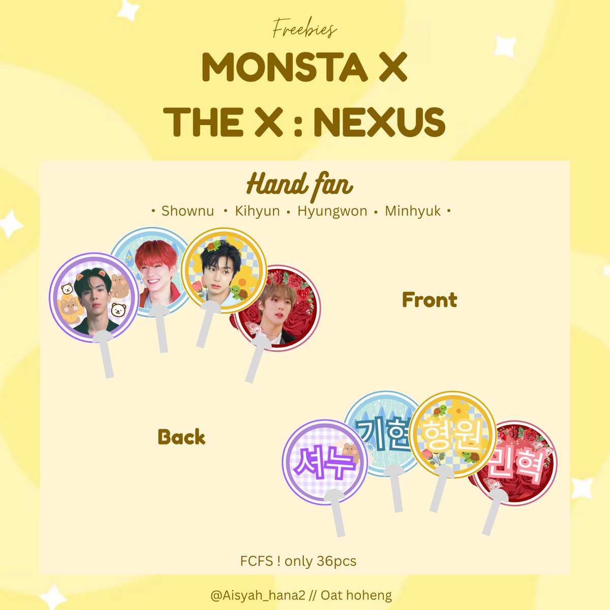 Aisyah_hana2's tweet photo. ‼️REPOST‼️
Hand-fan Freebies for #MONSTAXinKL by Oat and @CMA4444 !!

📍: Around mega star arena (will update)
📆: 28 March 2026
⏰: tba

Like &amp; rt to claim
Limited stocks FCFS 

#MONSTAX #MONSTAXinKL
#MONSTAX_THEX_NEXUS_KL
#MONSTAX_THEX_NEXUS https://t.co/9GwMXlbKTx
