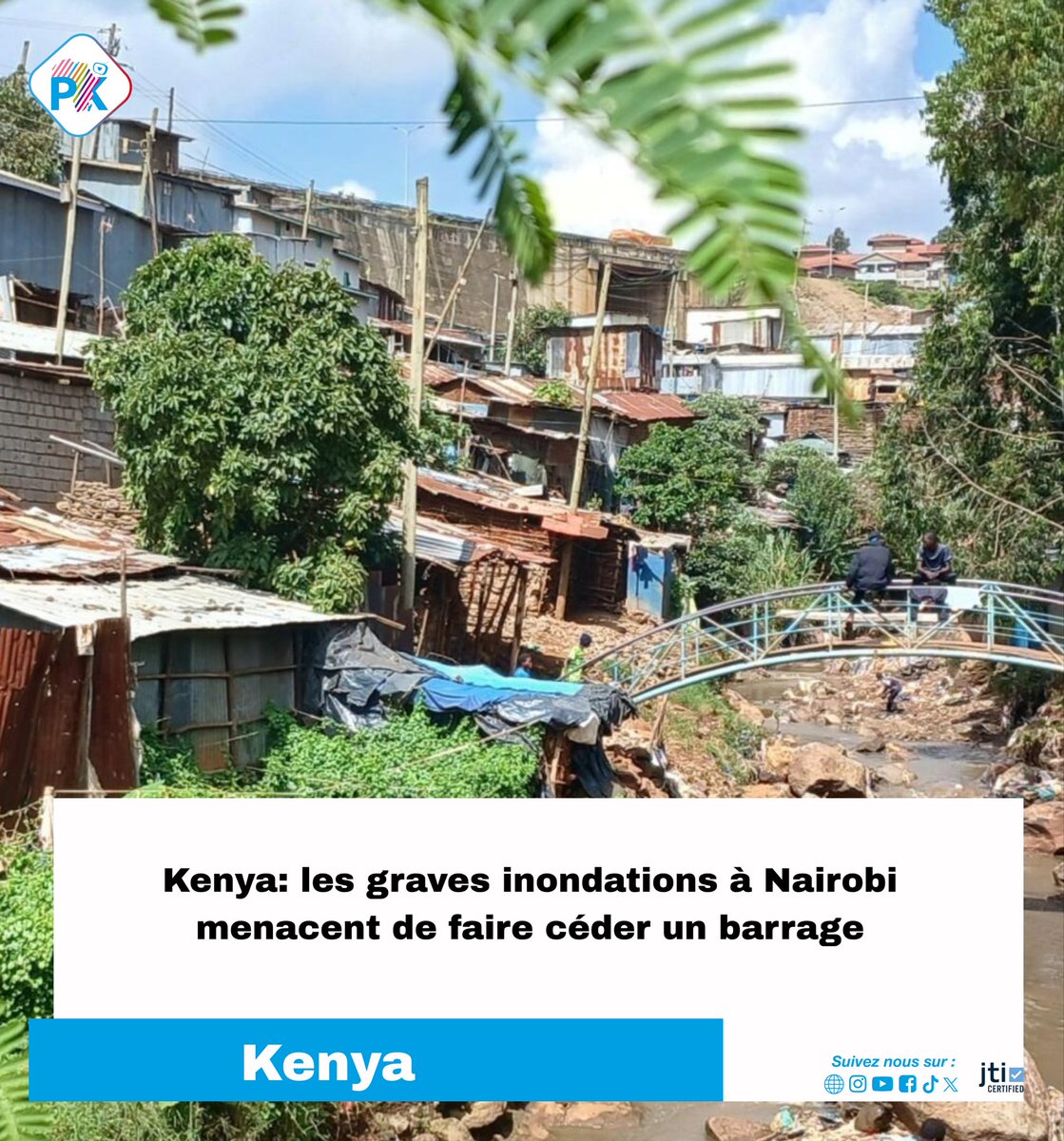 Pressafrik's tweet image. 🌧️ Kenya : alerte à Nairobi

Les graves inondations qui frappent la capitale mettent en danger un barrage, suscitant des risques importants pour les populations environnantes. 🏞️⚠️

Lien pressafrik.com/Kenya-les-grav…

 #Urgence #GRAMzLVBET #KingRezaPahlavi‌ForIran #izquierdacorrupta