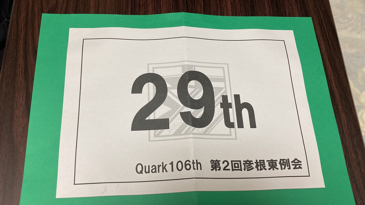 okbnjfo's tweet photo. #QuarK106th

29th→2R
昨日飛んだのにまた飛びました…
紙も押しも死んでたのでまた頑張ります

運営の皆様ありがとうございました😊。
そして、オーボネット先輩優勝おめでとうございます🎉🎉㊗️ https://t.co/D5Qc0V7FyX