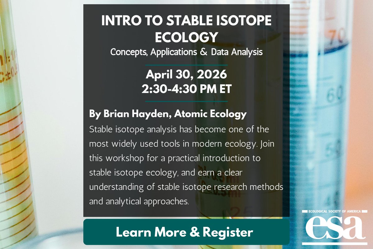 Ecological Society tweet media