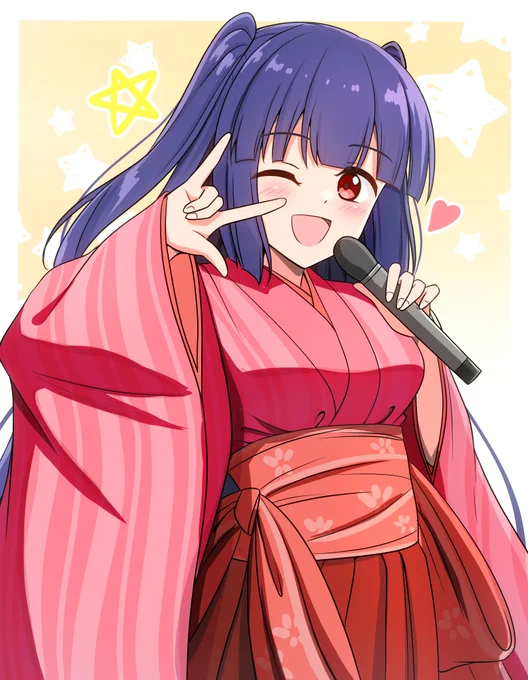 歌うとこよ(うちのとこよは戦闘中歌担当だった) 誕生日なので好きな子を描き描き…!