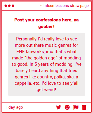 FNF' Confessions/News tweet media