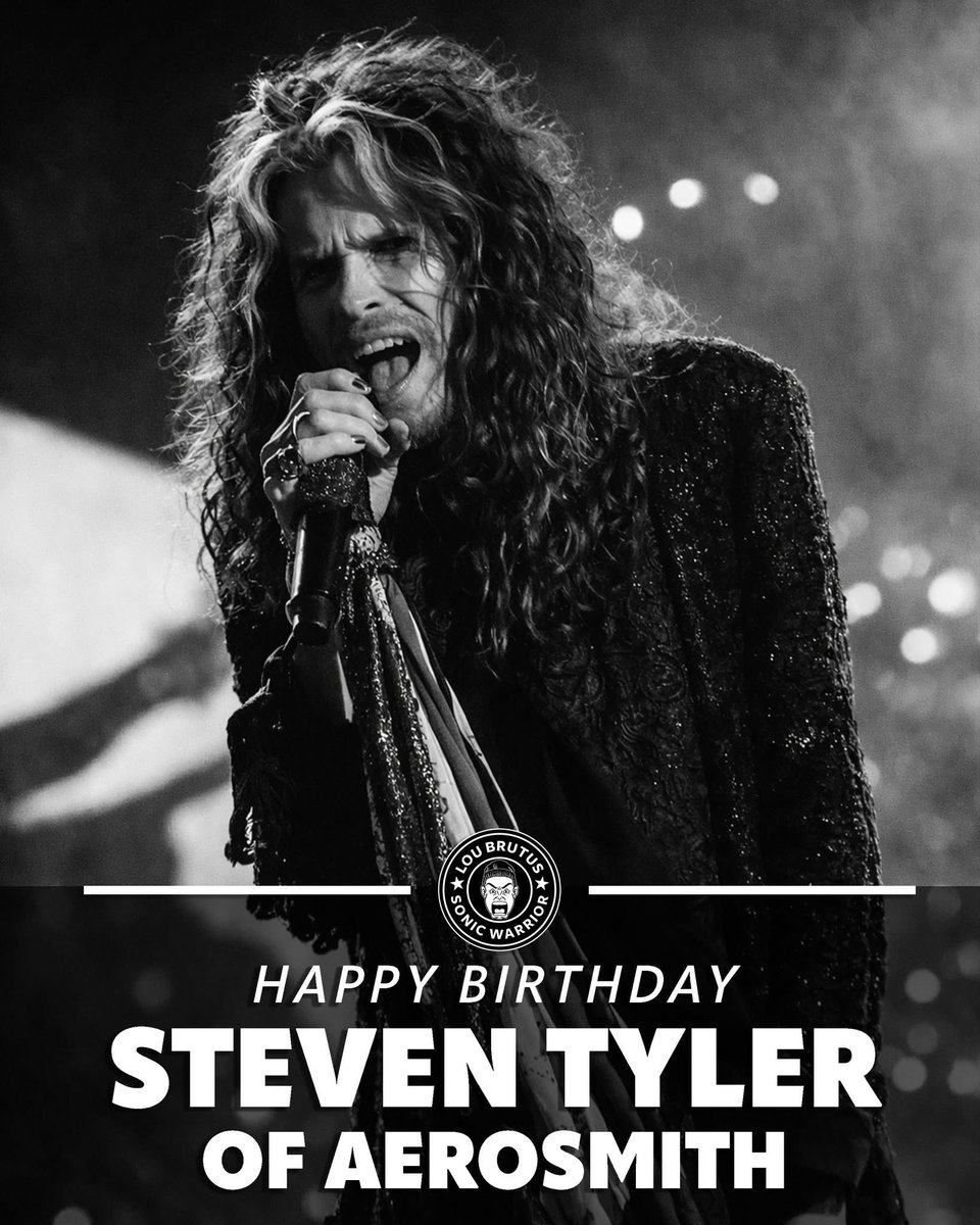 LouBrutus's tweet image. Happy Birthday to Steven Tyler of Aerosmith! #StevenTyler #Aerosmith