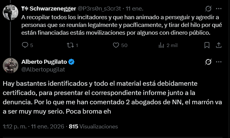 habló de putas la tacones