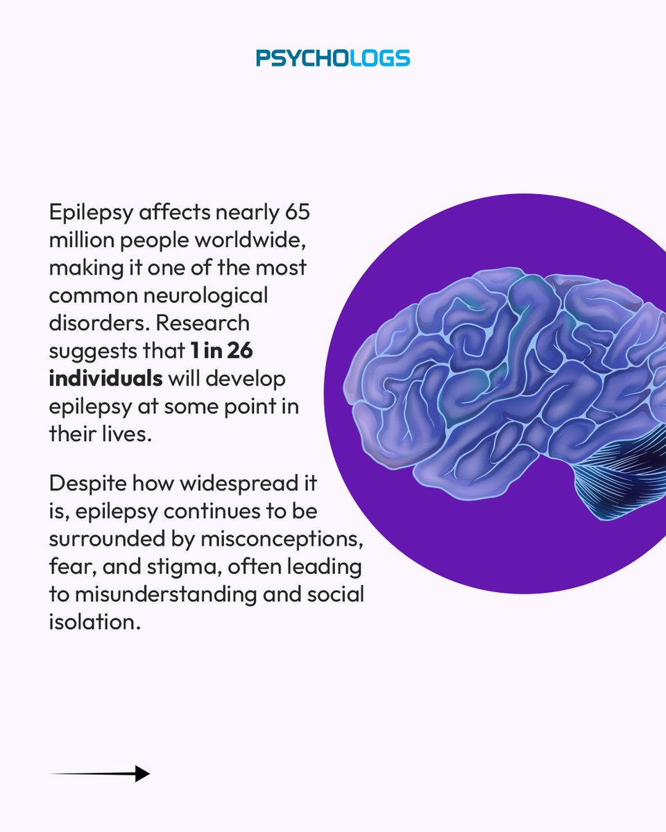 PsychologsIndia's tweet image. Epilepsy is more than seizures; it’s a neurological condition shaped by uncertainty, stigma, and resilience. This Purple Day, let’s move beyond myths and understand the reality. 

psychologs.com/purple-day-tra…

#PurpleDay #EpilepsyAwareness #BreakTheStigma #MentalHealthMatters
