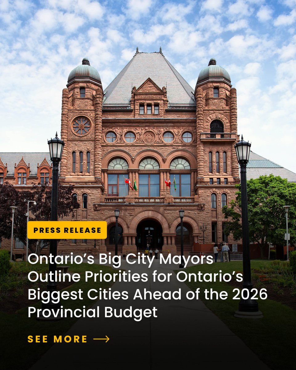 MariannMeedWard's tweet photo. Our cities are growing, and so are the challenges. 

@ONBigCityMayors are united in calling for action ahead of the 2026 provincial budget—on housing, infrastructure, public safety, and the growing mental health, addiction, and homelessness crisis. 

Our cities need real partnership and sustainable funding to keep up with the pressures our communities are facing.