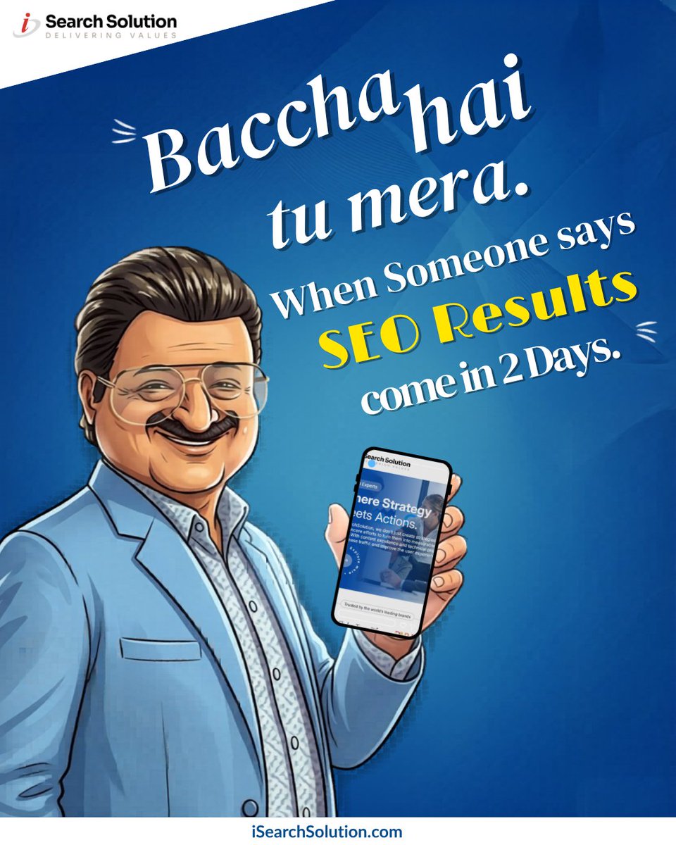 isearchsolution's tweet photo. βSEO results 2 din mein aa jayenge?β
Bacha hai tu mera π
SEO is strategy + patience + consistency π
Save it π
#iSearchSolution #SEO #MarketingMemes #DigitalMarketing #SEOStrategy #MarketingLife #GrowthMarketing #BrandGrowth #ContentMarketing https://t.co/mYWAY1pl0k