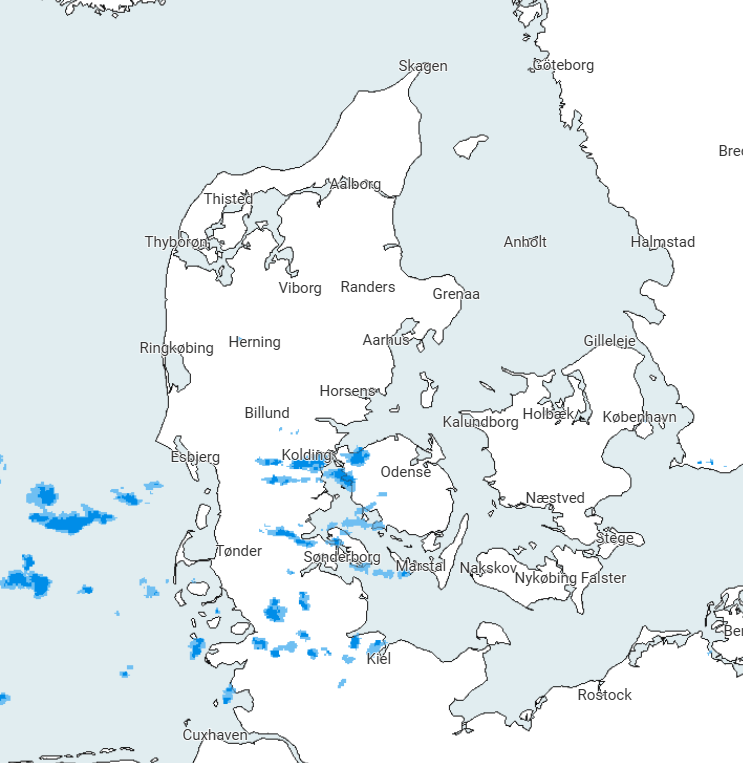 Winterschauer im Südwesten Dänemarks – Sonne in Nordjütland