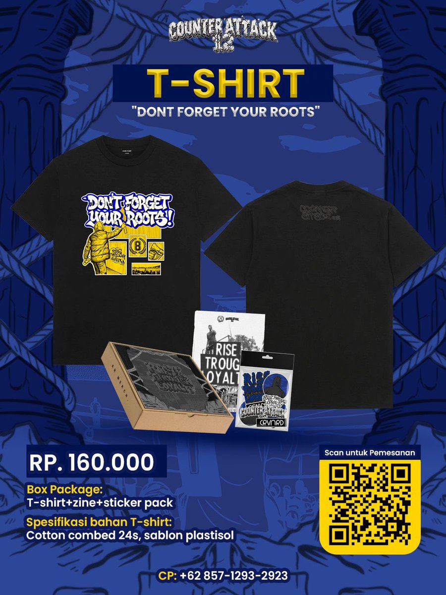 KR8xPERSIBAS's tweet photo. OPEN PRE ORDER 
OFFICIAL MERCH ANNIVERSARY KNIGHT REBEL 12

Special bundling: 
T-shirt + zine + sticker pack

Harga Rp160.000 
DP Rp100.000

Limited sampai 9 April 2026
 
https://t.co/AJPcblZAro https://t.co/aqkJAHVpcG