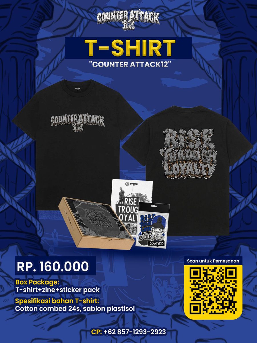 KR8xPERSIBAS's tweet photo. OPEN PRE ORDER 
OFFICIAL MERCH ANNIVERSARY KNIGHT REBEL 12

Special bundling: 
T-shirt + zine + sticker pack

Harga Rp160.000 
DP Rp100.000

Limited sampai 9 April 2026
 
https://t.co/AJPcblZAro https://t.co/aqkJAHVpcG