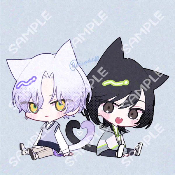 5月のスパコミ用の可不椛アクキー入稿できました!こんな絵柄の特殊オーロラアクキーを持っていく予定です
