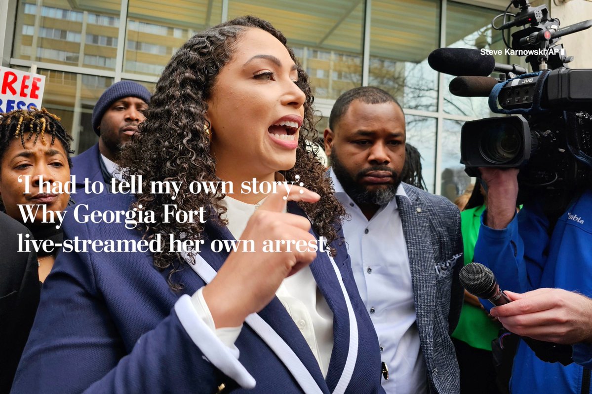 thefreedomdesk's tweet photo. ‘I had to tell my own story’: Why journalist @ByGeorgiaFort live-streamed her own arrest

Read her full Q&amp;A here: https://t.co/1gVdTPsavf https://t.co/2LhRGMS3h6
