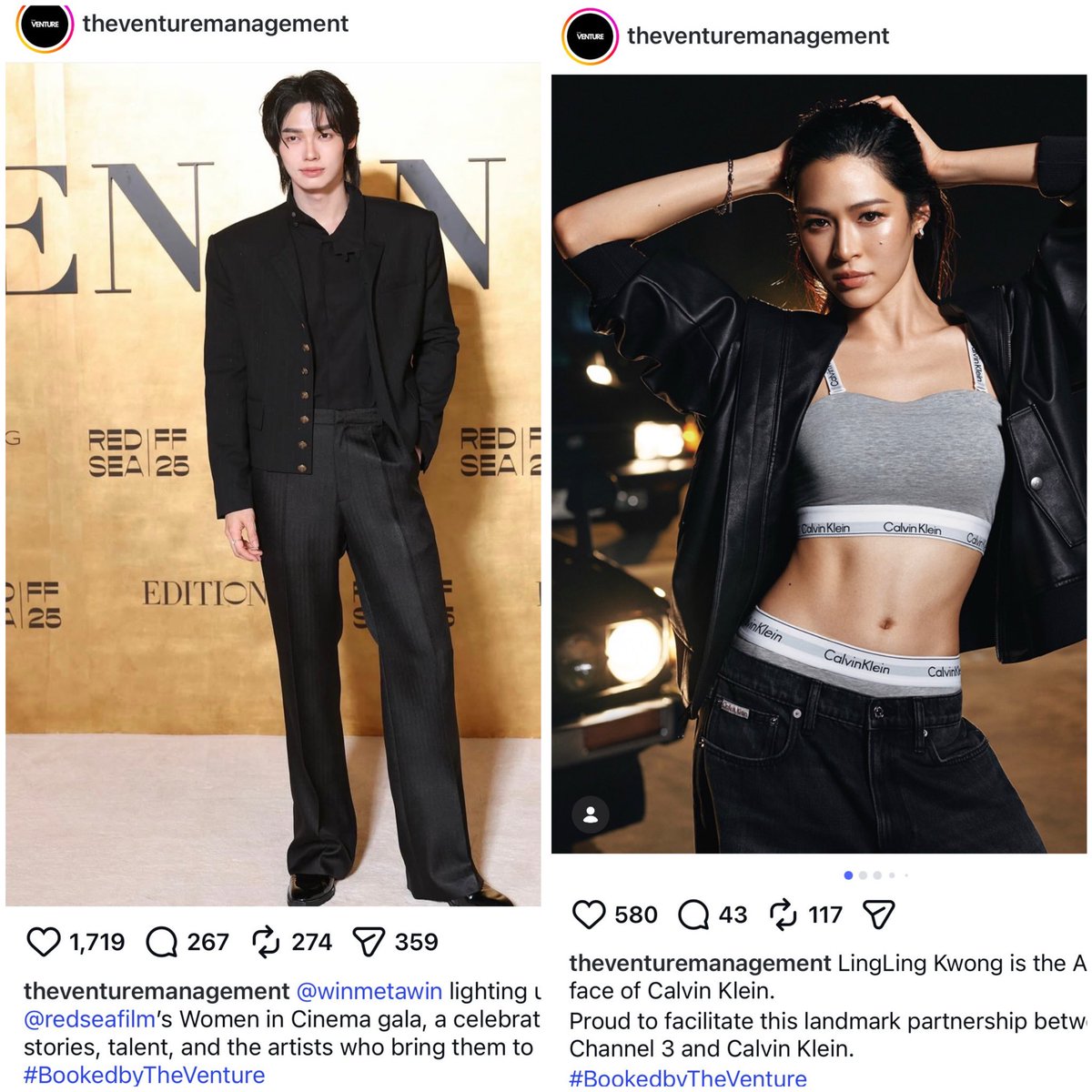 tellthemtoFO's tweet photo. Win is doing magic for her 🤭
Just look at her career trajectory after doing that flop mv with him 😬
She must have done a number on him in Korea 🤭✌🏻
What a love story 
#LingOrm 
#Winling https://t.co/X24zmTtCiq