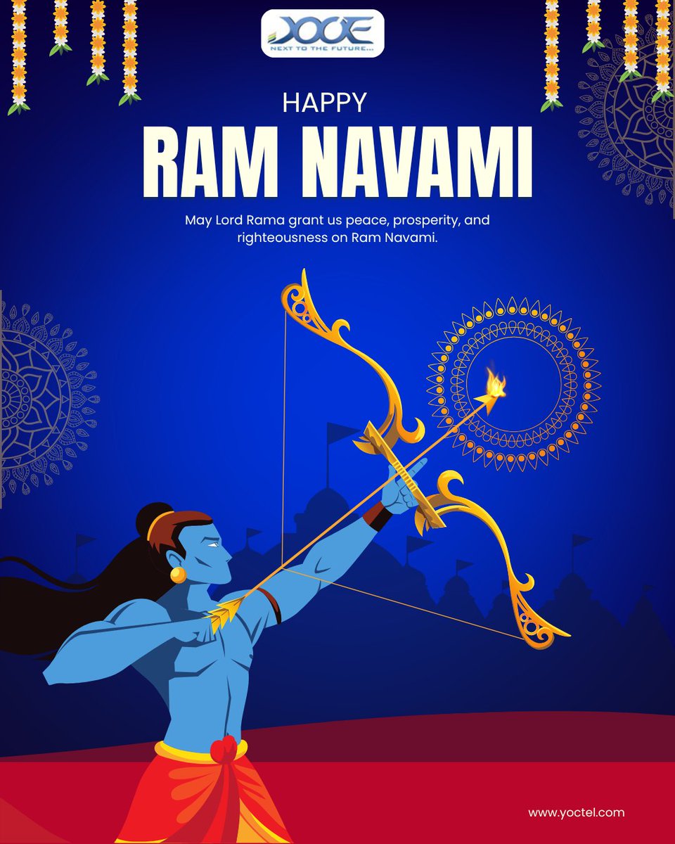 Yoctel_Solution's tweet photo. 🌼 Happy Ram Navami! 🌼

On this auspicious occasion, may the blessings of Lord Ram fill your life with peace, strength, and righteousness.

✨ Wishing everyone a joyful and blessed Ram Navami!

#ramnavami #happyramnavami #jaishriram https://t.co/D3G0q4xwLQ
