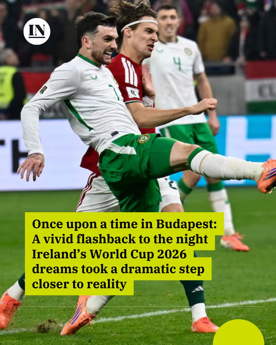 irish_news's tweet photo. As the Republic of Ireland gear up for their World Cup play-off semi-final against Czechia tonight, Jason Conlon shares his misty-eyed memories of the fateful qualifying match last November - and that Troy Parrott hat-trick.

Read more: https://t.co/zARgPoMacq https://t.co/yw9dFvWTdy