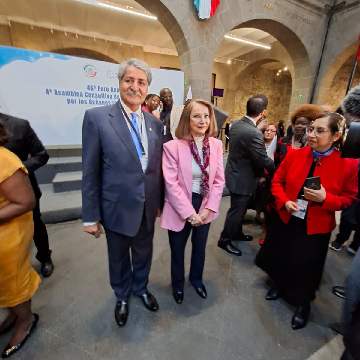 TahmulS's tweet photo. 46th annual forum of PGA and 4th consultative parliaments on Oceans. Mexico City March 26 and 27th 2026.   president of senate of mexico senator Laura Itzel Castillo and Syed Naveed Qamar, president PGA presided over the opening ceremonies

@naveedqamarmna https://t.co/9ibLEgM0wK