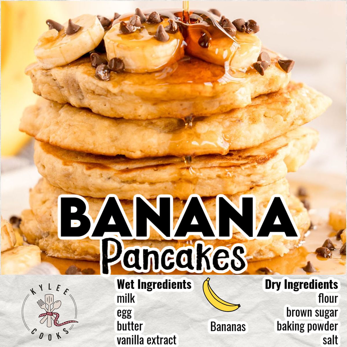 kyleecooks's tweet image. Easy to make anytime! These fluffy banana pancakes are bursting with bananas . Perfect for breakfast! #breakfast #pancakes #banana #kyleecooks kyleecooks.com/banana-pancake…