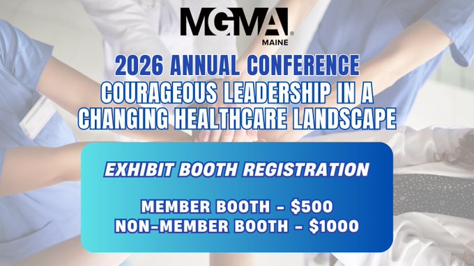 MEMGMA's tweet photo. 🎉Exhibit Booth &amp; Sponsorship Registration!🎉

Be an important part of the MEMGMA 2026 Annual Conference coming up on May 15!👏

🌍 Put your brand in front of healthcare leaders from across Maine

🔗 Reserve your spot today: https://t.co/qSGKj6OXHc https://t.co/B5Z0wQDh2s