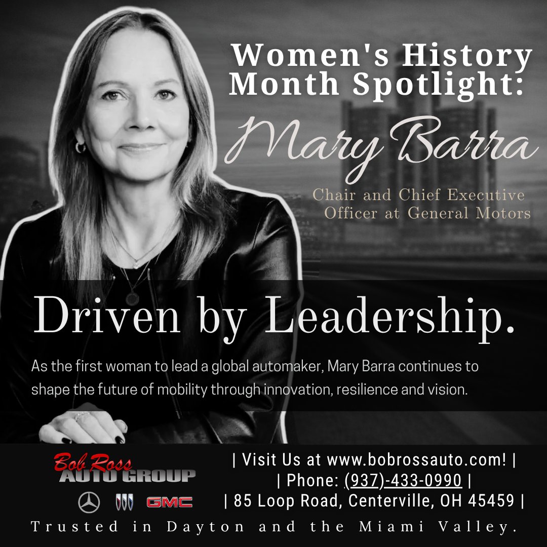 Driven by leadership, Mary Barra shapes mobility's future. This Women's History Month, we honor women redefining leadership. #WomensHistoryMonth #WomenInLeadership #Leadership #WomenInAutomotive #FutureOfMobility #Innovation #Resilience #Visionary #GlobalLeadership #WomenLeaders