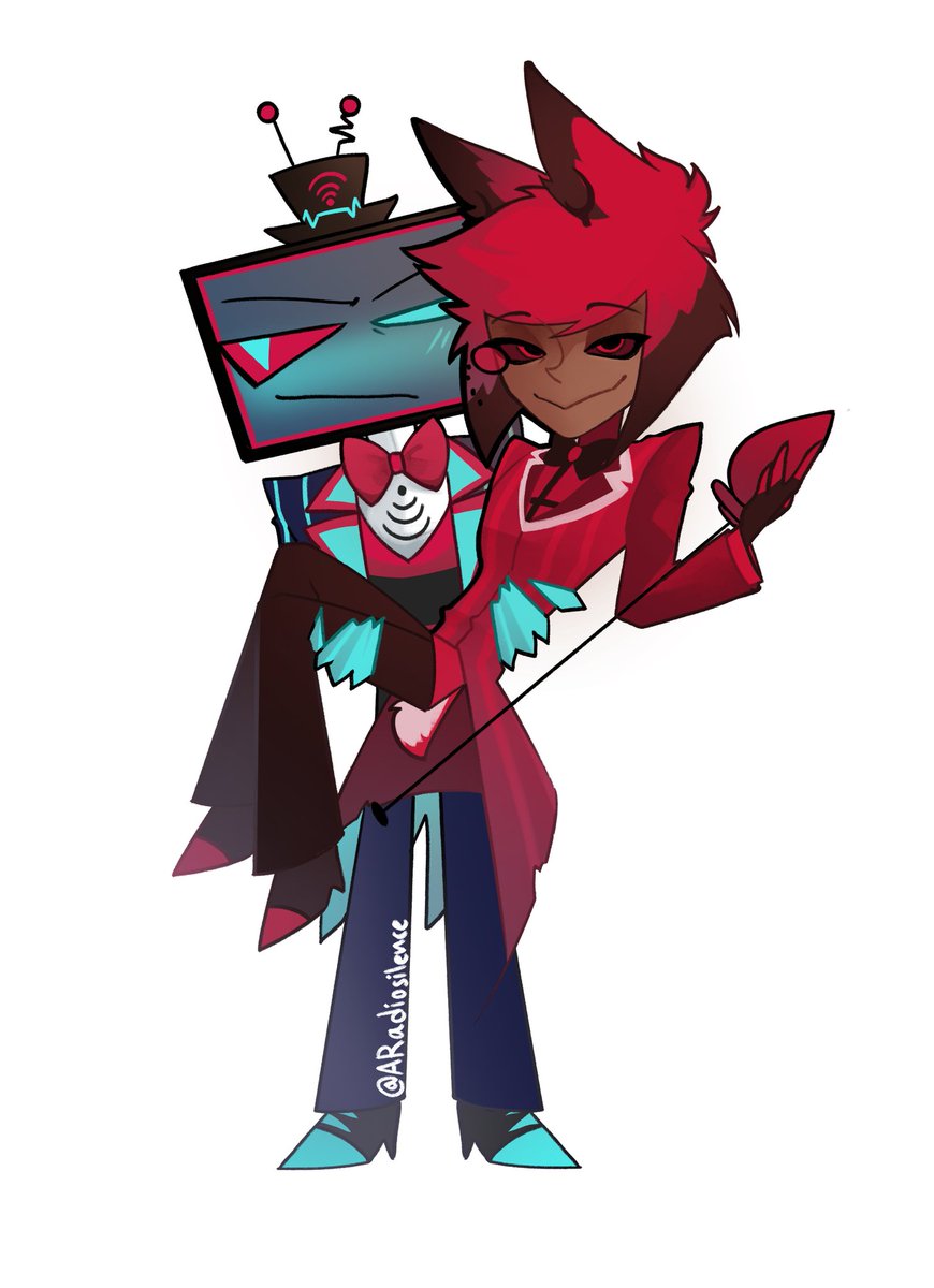ARadiosilence's tweet photo. 📺📻🦌🦈 #RadioStatic #Voxal #Hazbinhotel #HazbinHotelArt #vox #alastor https://t.co/gFwKZKleZ9