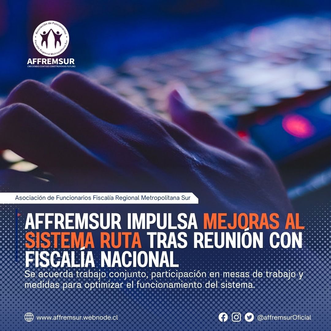 Asociación de Funcionarios Fiscalía Sur y Nacional tweet media