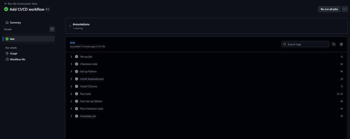 yooitsjvm's tweet photo. Day 15: Built a QA automation framework🚀
Selenium + pytest + POM
16 tests | data-driven | CI/CD
Tests run automatically on every push also found real bugs 
From scripts → real system
#QA #AutomationTesting #Selenium #Pytest #SoftwareTesting #DevOps #GitHubActions #BuildInPublic https://t.co/wuIZupSfcb
