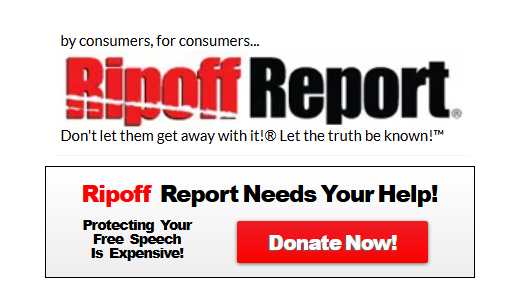 si1very's tweet photo. Because Google tanked the rankings of Ripoff Report and other exploitative websites like it, Ripoff Report now "nees your help" and is asking for donations right off its homepage. 

How inclined do you feel to help them? https://t.co/G5H59deIXU