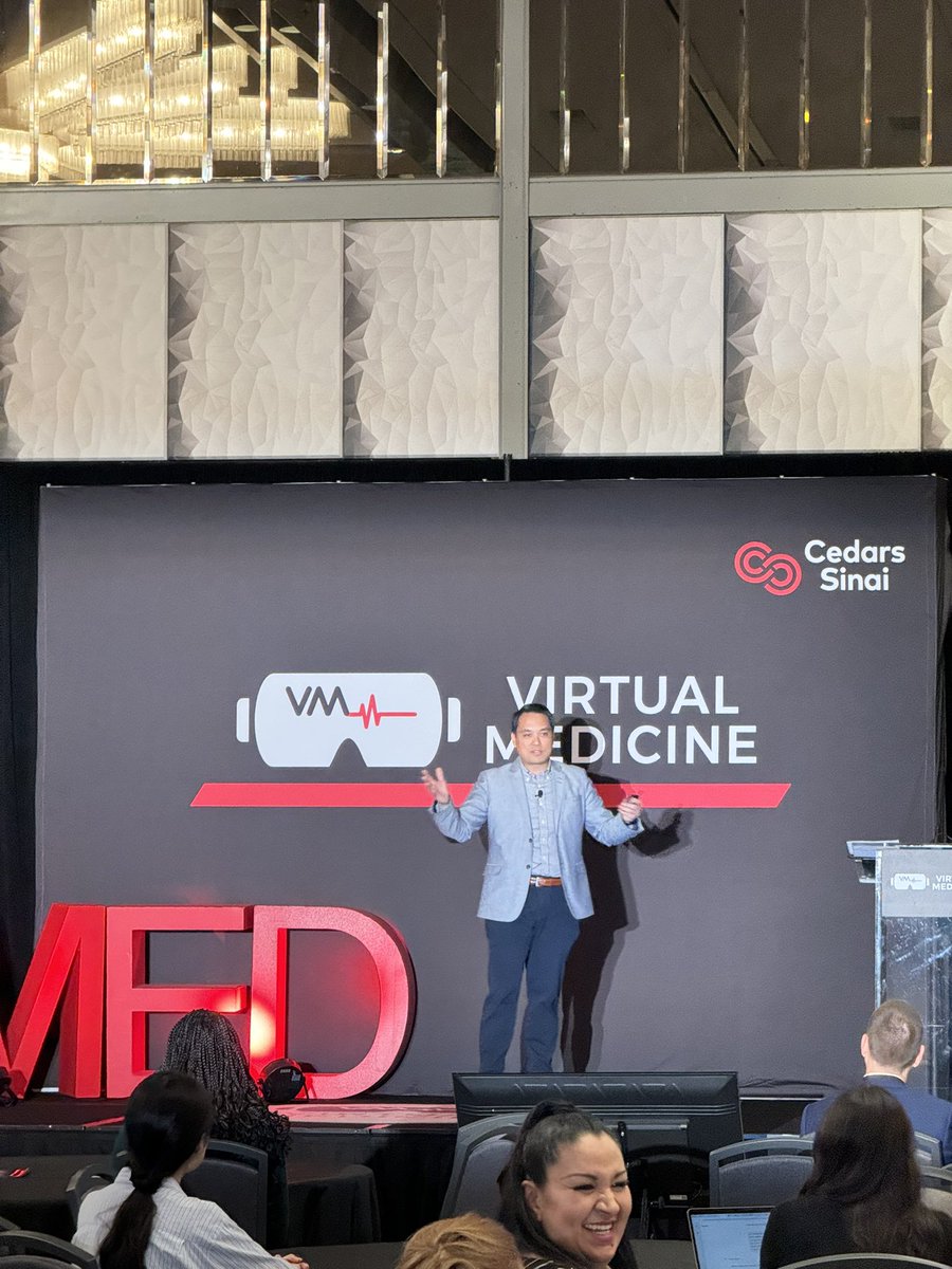 virtualmedconf's tweet image. Advancing patient-centered innovation at #vMed26

Dr. Christopher Almario highlights how XR can help lessen GI pain, bringing immersive tech into real clinical impact. 🧠✨

#DigitalHealth #XR #HealthInnovation