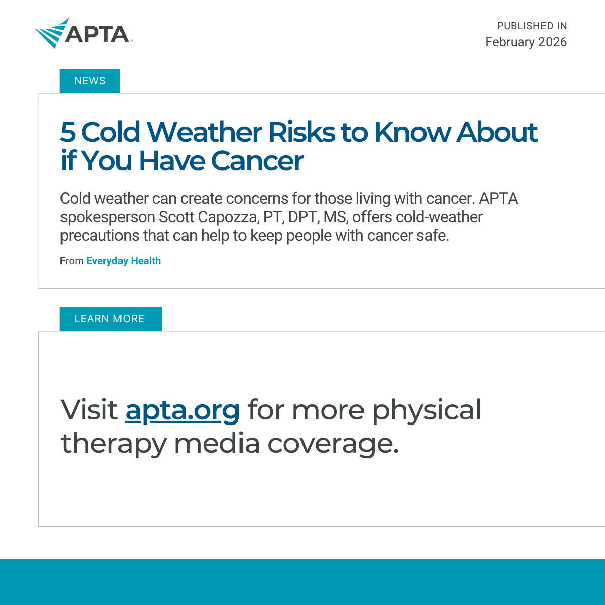 American Physical Therapy Association (APTA) tweet media