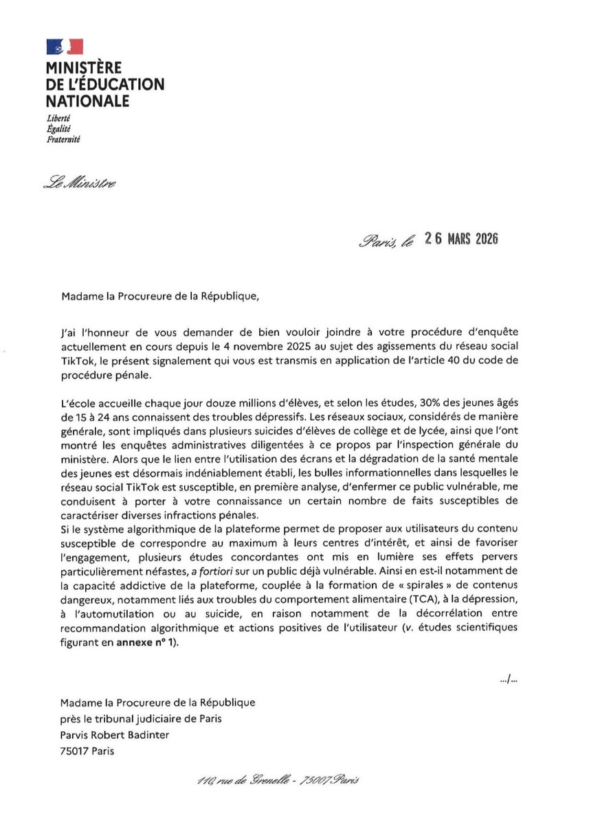 Édouard Geffray tweet media