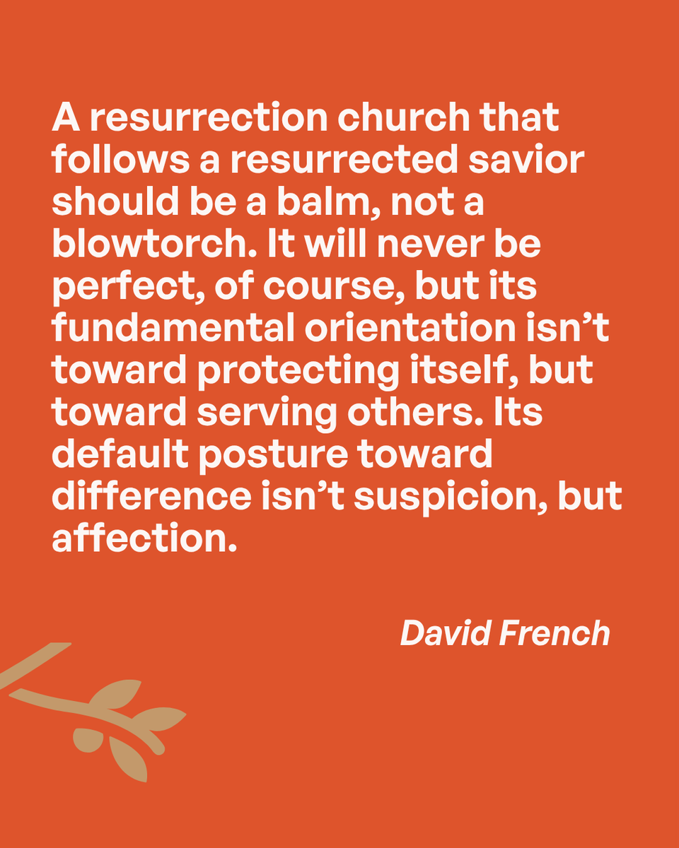 How should the church show up right now?
In a moment that rewards outrage, speed, and certainty… this is a different kind of vision.

Not louder. Not harsher. Not more reactive. But a people shaped by resurrection— marked by service, humility, and a stubborn kind of love.

Less