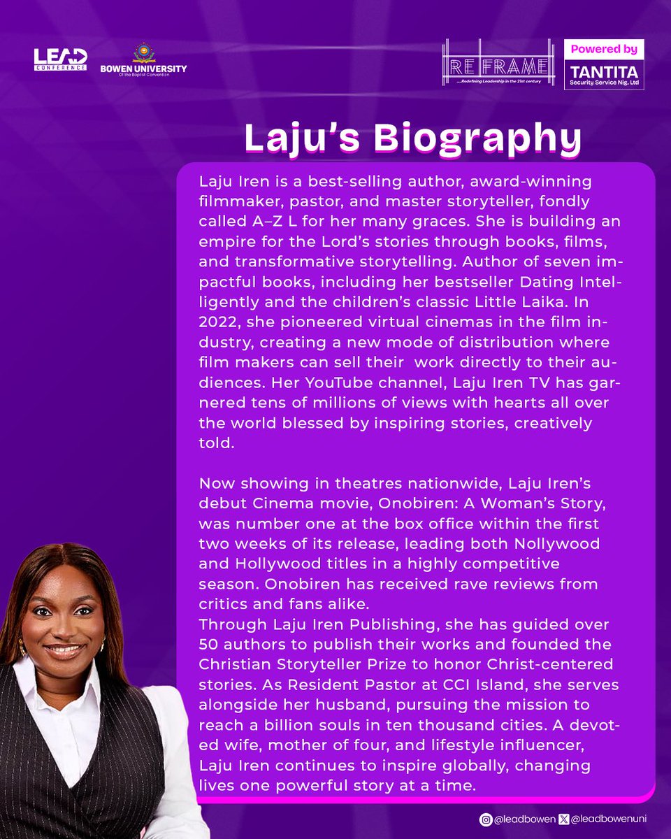 LEAD Conference, Bowen University tweet media