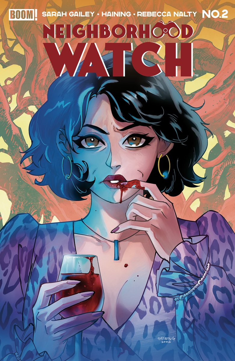 hainingart's tweet image. We're getting close to the final order cutoff for 𝗡𝗘𝗜𝗚𝗛𝗕𝗢𝗥𝗛𝗢𝗢𝗗 𝗪𝗔𝗧𝗖𝗛 𝗜𝗦𝗦𝗨𝗘 2 — April 6! 👀🔪🍷
Pre-order yours now! 

#neighborhoodwatch #thriller #comicbook #art #boomstudios