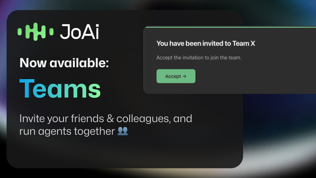 JoAi: Agents tweet media