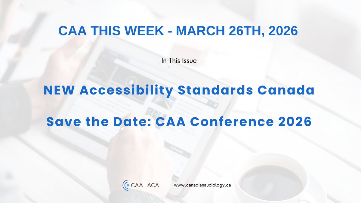 Canadian Academy of Audiology tweet media