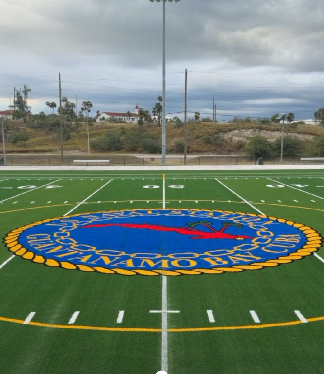 TarkettSports's tweet image. Cooper Field Complex, located at Naval Station Guantánamo Bay in Cuba, provided our @TarkettSports teams with a unique and exciting opportunity to bring our leading sports surfacing solutions to the U.S. base.

🏈Run by the Navy's Morale, Welfare and Recreation (MWR) division,