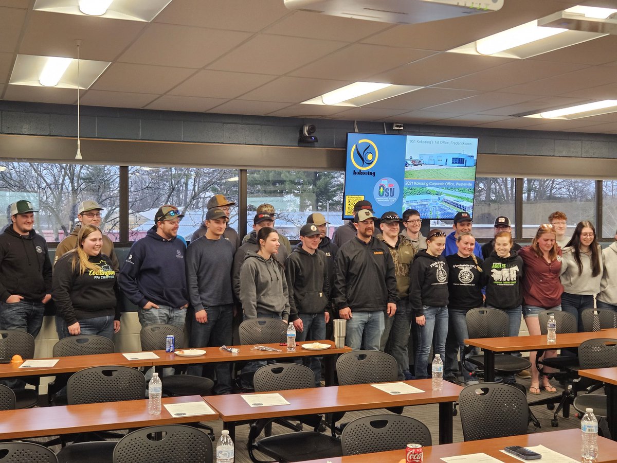 ForrestLang78's tweet photo. Thank you to @Kokosing1951 for speaking to our @CFAES_OSU students @OhioStateATI last night. We learned about available opportunities &amp; the plethora of projects that this company engages in! The new bridge project in Cincy will be very cool to watch in coming years!
#ATI #CFAES https://t.co/N8L5Vd6mnl